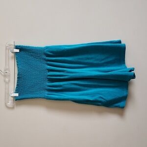 CW Classics Terrycloth pull on romper pockets beach coverup shirred bust medium